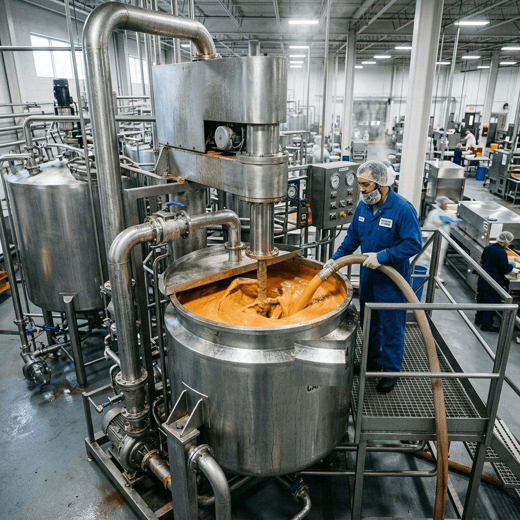 Industrial molasses mixing application