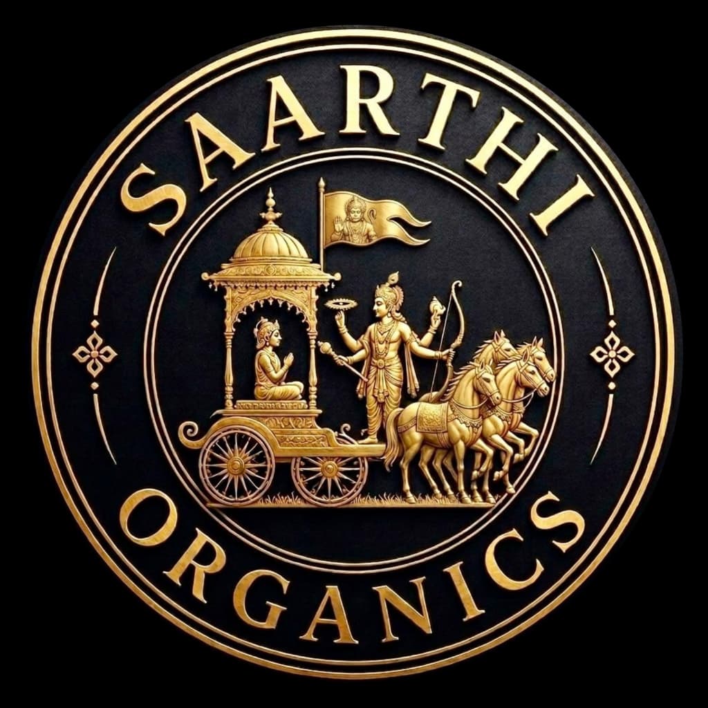 Saarthi Organics Heritage Emblem Logo